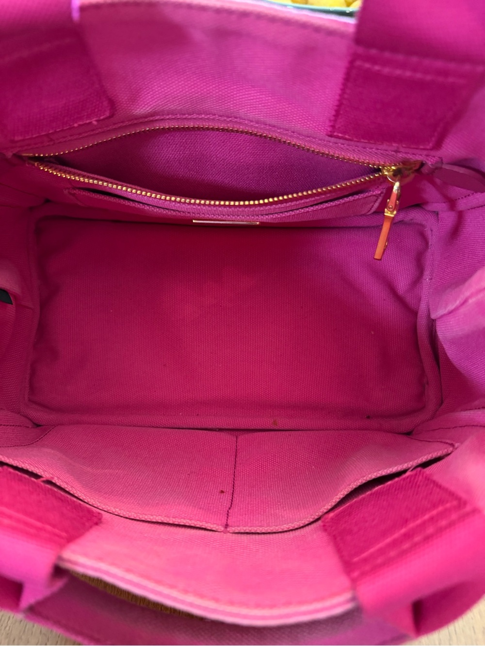 Prada Hot Pink Canvas Logo Tote - Picture 10 of 12